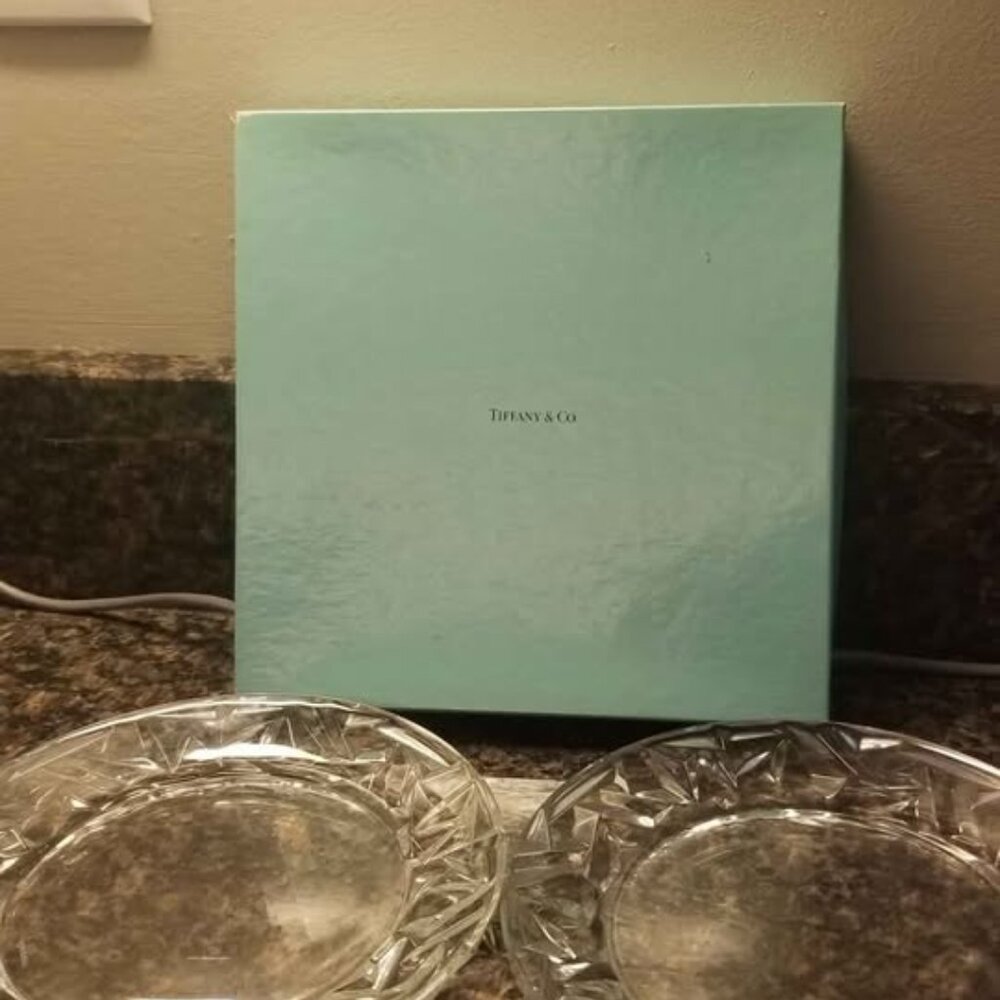 Tiffany & Co Crystal Rock salad 8" plate